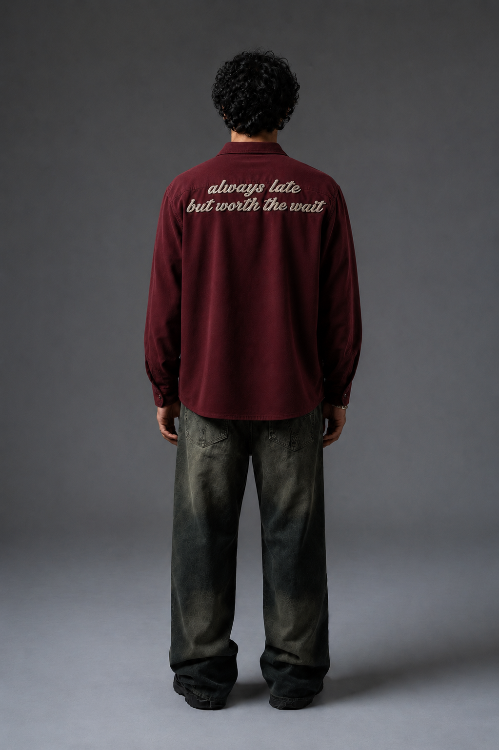 WORTH THE WAIT OVERSIZED BOXY SHIRT