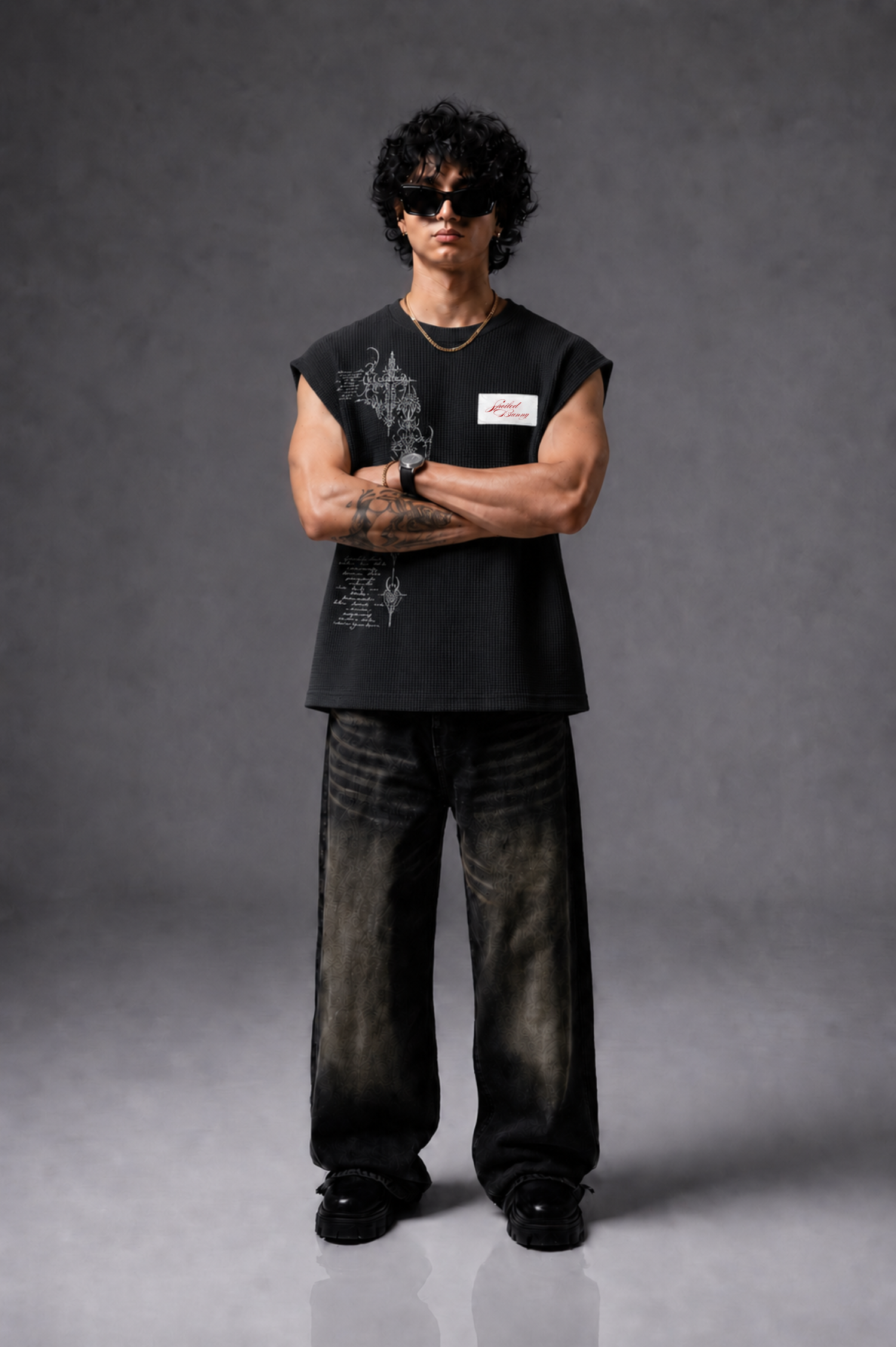 LOW VOID BOXY WAFFLE VEST