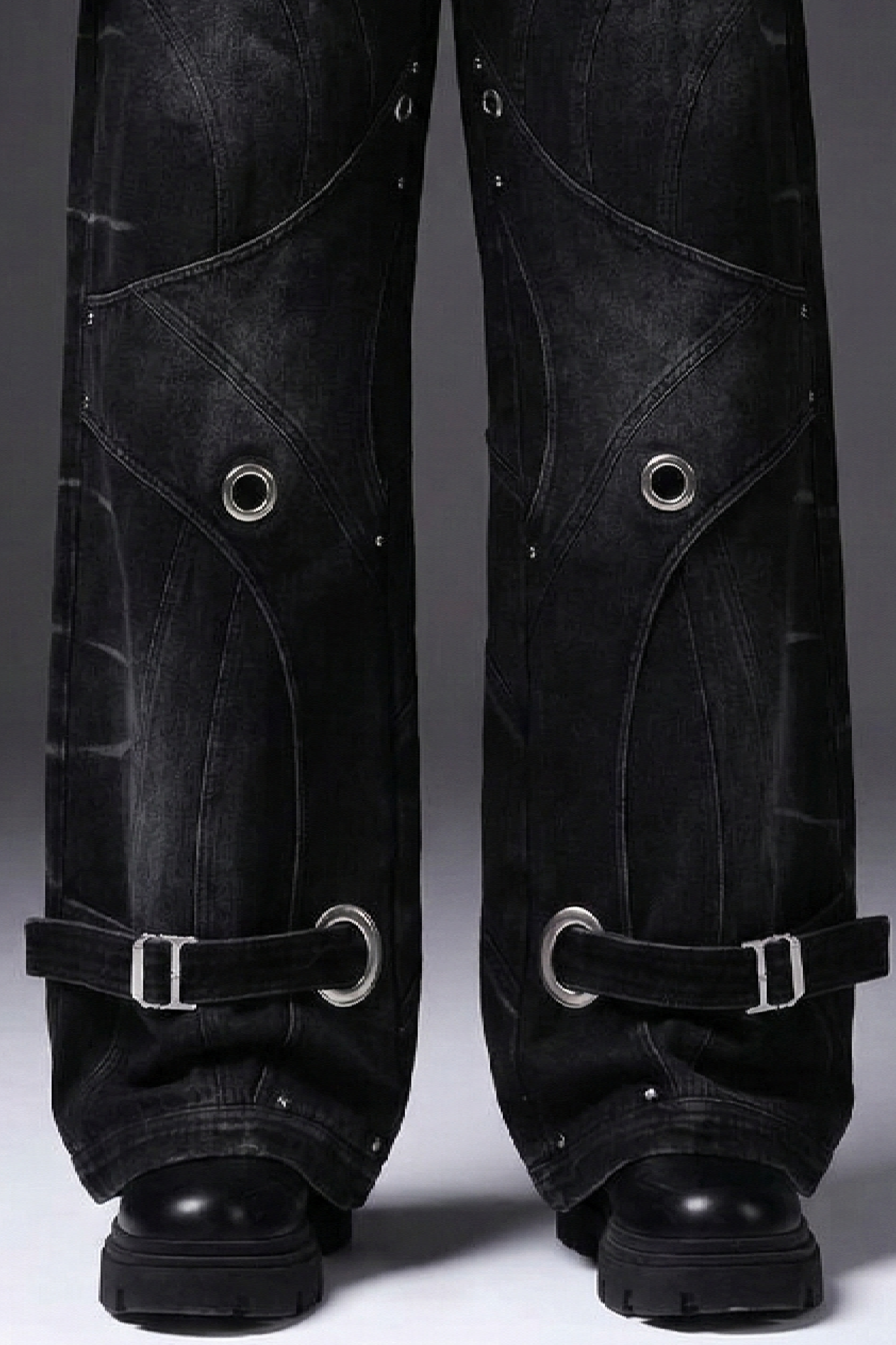 BASEBELT BAGGY PANTS