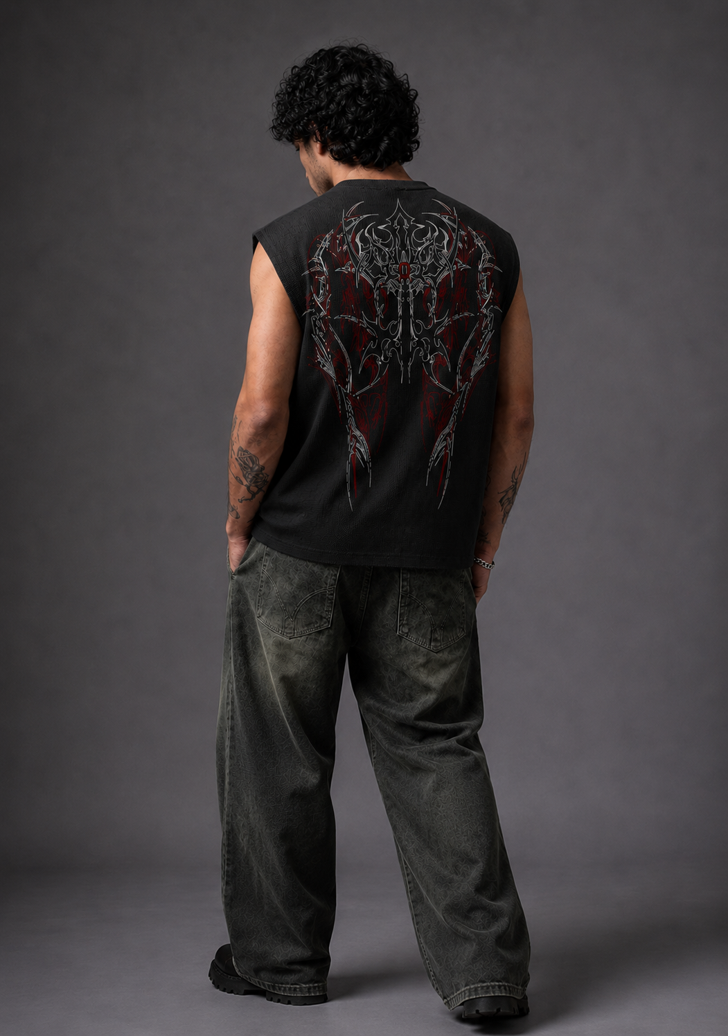 LOW VOID BOXY WAFFLE VEST